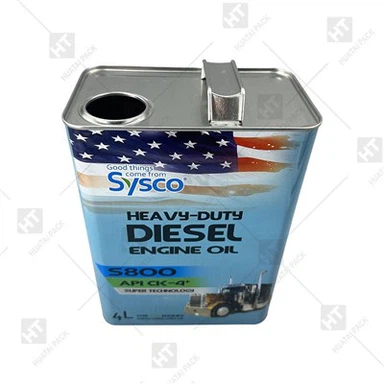 กระป๋องน้ำมันเครื่องเปล่า 4 ลิตร